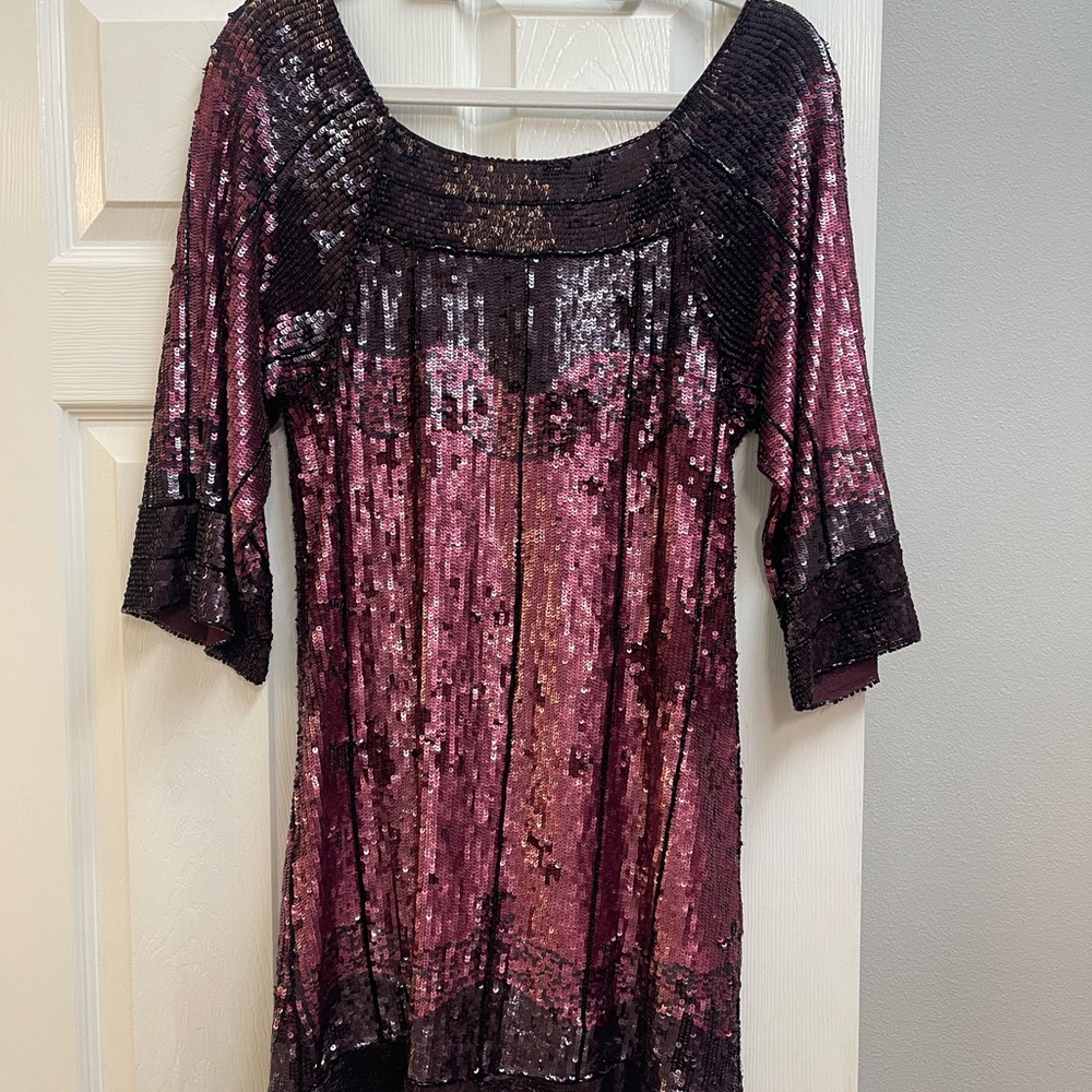 Badgley Mischka Sequin Dress